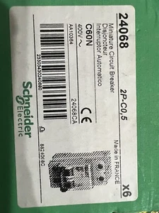 New Schneider 2-Pole Miniature Circuit Breaker, 400V, C60N, 24068 - Picture 1 of 2