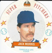 1993 MSA BEN'S Bakery Bread Baseball SUPER PITCHERS Disc #3 - JACK MORRIS
