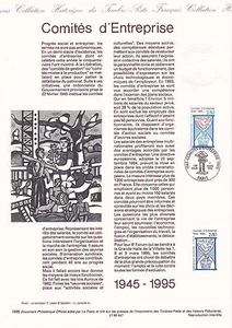 Document Philatélique 1er Jour : 47 1995 - Comités d'Entreprise - Imagen 1 de 1