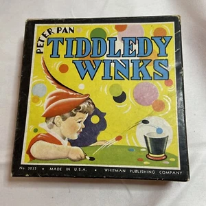 VINTAGE Peter Pan "TIDDLEDY WINKS Game No. 3035 Whitman Publishing 1930’s - Picture 1 of 8