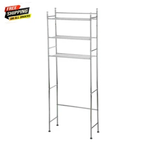 3 Shelf Storage Shelf Unit Space Saver Over the Toilet Steel Free Delivery - Picture 1 of 12