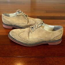 Cole Haan Men’s Beige Tan Wingtip Derby Franklin Shoes Size 10 M Oxford C11430