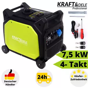 Stromerzeuger Inverter Benzin 4 Takt Notstromaggregat Stromgenerator Leise 7500W - Bild 1 von 12