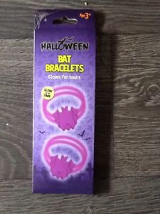 Halloween Glow In The Dark Bat Bracelets