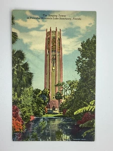 Postcard Singer tower North Lakes Wales Mountain lake sanctuary Florida FL H385 - Picture 1 of 2