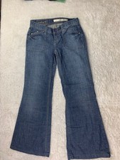 DKNY Jeans Size 25 Womens Flare Cotton Low Rise Med Wash 