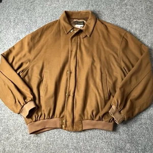 Vtg Tuttle Golf Collection By Majer Cashmere Jacket Mens Xl Zip Up Coat Usa Made - Picture 1 of 8
