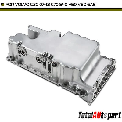 Engine Oil Pan for Volvo C30 C70 S40 V50 V60 Cross Country 2.4L 2.5L 2004 - 2016 - Image 1 of 4