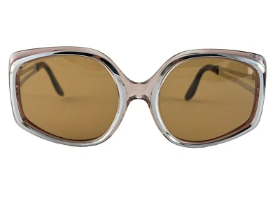 老式1970年代德国罗登斯托克银色镶嵌超大太阳镜 — 第 1/4 张图片