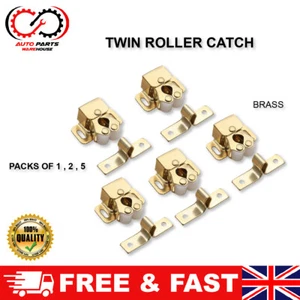 Roller Catch Cabinet Cupboard Door Latch Twin Double Caravan Boat with Screws UK - Picture 1 of 14