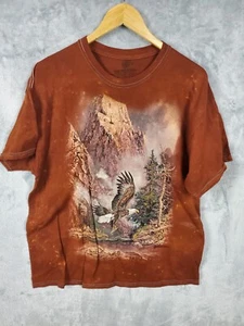 Vintage The Mountain Shirt Men's XL Brown Eagle Nature Outdoor Comfy Casual - Picture 1 of 13