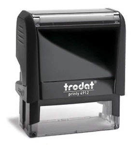 Custom Trodat 4912 / Ideal 80 Self-Inking 4 Line Office Return Address Stamp - Picture 1 of 1