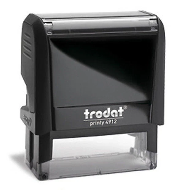Custom Trodat 4912 / Ideal 80 Self-Inking 4 Line Office Return Address Stamp