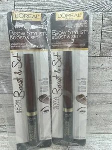 L'Oreal Brow Stylist Boost & Set Volumizing Brow Mascara 480 Light Brunette 2 PK - Picture 1 of 2