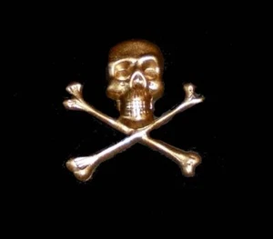 Caballeros Masónicos Medievales Templarios Memento Mori Cruzadas Oro Guerra Calavera Prendedor de la Muerte - Imagen 1 de 3