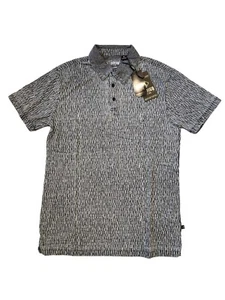 Indigo Star Heather Black Short Sleeve Polo Shirt Men's Size S - Picture 1 of 4