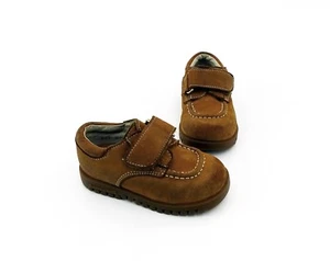 Zapatillas de running Romagnoli velcro zapatos bajos cuero auténtico marrón talla 21 - Imagen 1 de 9