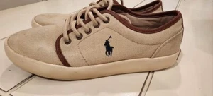 Ralph Lauren Polo Big Jungen Canvas Turnschuhe Tennisschuhe Größe 6Y - Bild 1 von 1