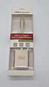 Brand New Tera Grand USB 3.1 TypeC to HDMI Adapter Aluminum Housing - Picture 1 of 5
