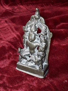 VISHNU UND LAKSHMI. BRONZE SKULPTUR. INDIEN (?) XIX-XX - Bild 1 von 1