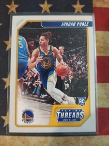 2019-20 Panini Chronicles Threads Jordan Poole #89 Rookie Card RC Warriors  - Picture 1 of 2