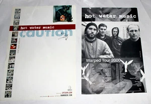 2x HOT WATER MUSIC CAUTION + WARPED TOUR 2000 PROMO POSTER 13" x 19" - Bild 1 von 3