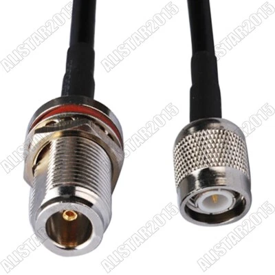 TNC Male Plug to N Female Jack RF Jumper Cable RG58 50cm for Wireless Antenna - Image 1 of 3