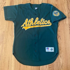 1994-1999 Oakland Athletics A's Russell Athletic Diamond Collection Jersey sz 44 - Picture 1 of 9