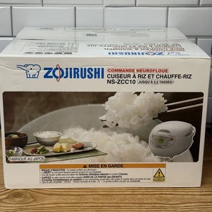 Zojirushi 5.5 Cup Fuzzy Rice Cooker - White TESTED BRAND NEW IN BOX - Picture 1 of 9