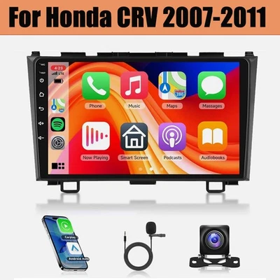 9" Apple Carplay For Honda CR-V CRV 2007-2011 Car Stereo Radio GPS Navi BT 2+32G - Image 1 of 4