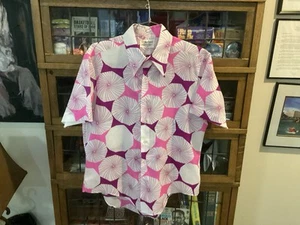 Vintage 70’s MARLBORO Dagger Collared FLORAL Thin Button Up Dress Shirt SZ L - Cool - Bild 1 von 11