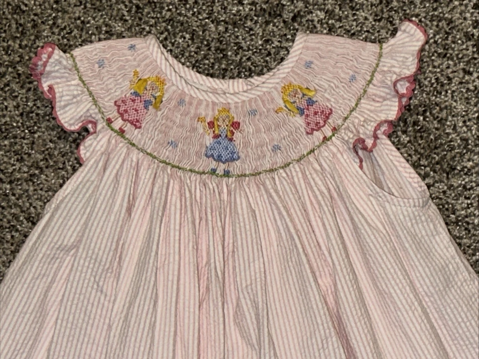Vive la Fete Smocked Princess Bishop Dress Size 3T - Image 1 of 4
