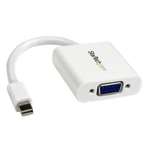 StarTech.com Mini DisplayPort auf VGA Adapter Konverter St/Bu 1920x1200 Weiß - Bild 1 von 3