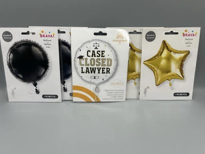 Ramo de globos de aluminio decorativos para graduación de abogado Foto 1 de 4
