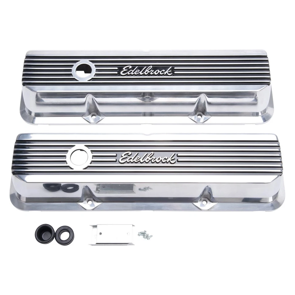 Edelbrock 4277 Elite II Valve Covers, B/B Fits Ford - Image 1 of 4