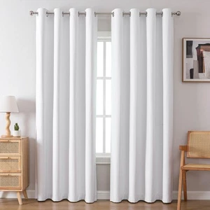 Grommet Blackout Curtains for Living Room Bedroom Window - Set of 2 Window Cu... - Picture 1 of 7