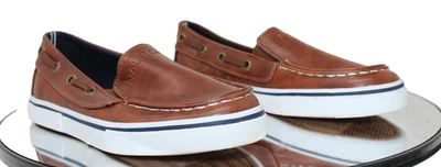 Nautica Doubloon Boat Shoes Youth Sz 13 Brown Loafers – Slip On Casual - Image 1 of 4