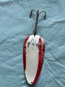 Large Vintage Spoon Fishing Lure HUSKIE DEVLE DETROIT , U.S.A - Picture 1 of 5