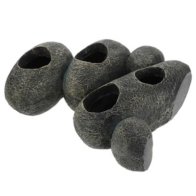  Aquarium-Höhlenunterstand aus Kunstharz: Aquarium-Felsenversteck-Ornament – - Bild 1 von 4