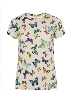 L'AGENCE Ressi Butterfly Print T-Shirt Size S - Picture 1 of 9