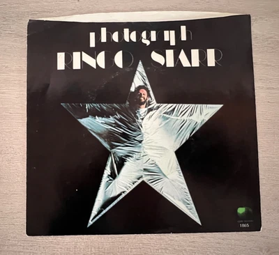 Ringo Starr Photograph/Down and Out 7" 45rpm vinyl record w/ PS 1973 Apple 1865 - Image 1 of 4