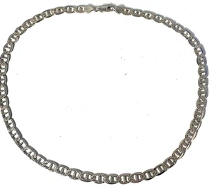 Vintage Sterlingsilber schwere ITALIEN Seefahrer Kette Halskette Lot 21" - Bild 1 von 7