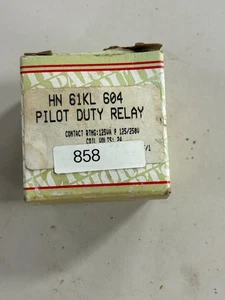 Relé de trabajo piloto Carrier HN 61KL 604 125VA @ 125/250V bobina 24V nuevo de stock - Imagen 1 de 3