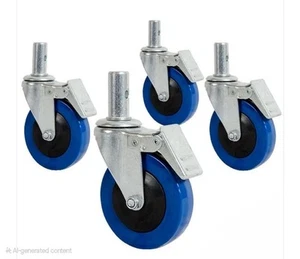 Metaltech 4" Casters with Lock for Mini ScaffoldSet Of 4 - Picture 1 of 1