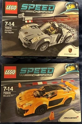 LEGO SPEED CHAMPIONS: McLaren P1 (75909) und Porsche 918 Spyder (75910) - OVP - Bild 1 von 2
