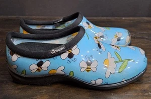 Sloggers Bumble Bee Womens Size 8 Garden/Chore Slip On USA Blue - Picture 1 of 11
