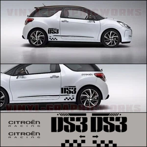 x2 Citroen ds3 Racing vinilo gráficos laterales - Imagen 1 de 1
