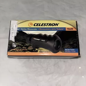 NEW Unused Celestron Nature Series Monocular 10x25 W/case Multi Coated Lens - Picture 1 of 8