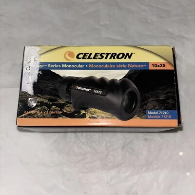 NEW Unused Celestron Nature Series Monocular 10x25 W/case Multi Coated Lens  - Image 1 of 4