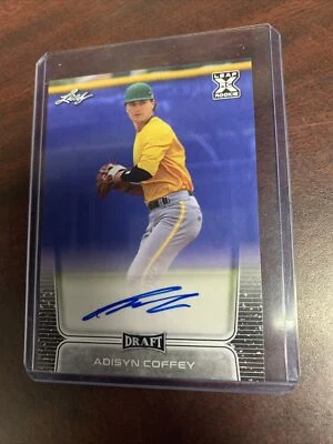 2020 Leaf Draft Adisyn Coffey Autographed Rookie Card *RC* Chicago White Sox - Image 1 of 2